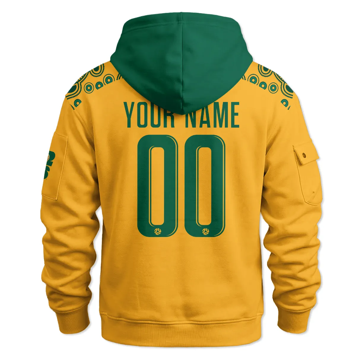 Australia Concept Jersey Hoodie Half Zipper All Over Prints - Gift for Australia Fans QTAU030426A3-HDF - Image 3
