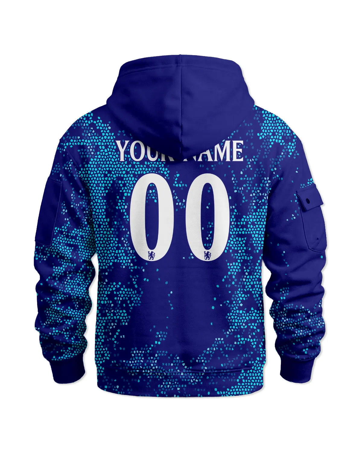 Chelsea Concept Kits Hoodie Half Zipper All Over Prints - Gift for Chelsea Fans QTVA0104CHE03-HDF - Image 3