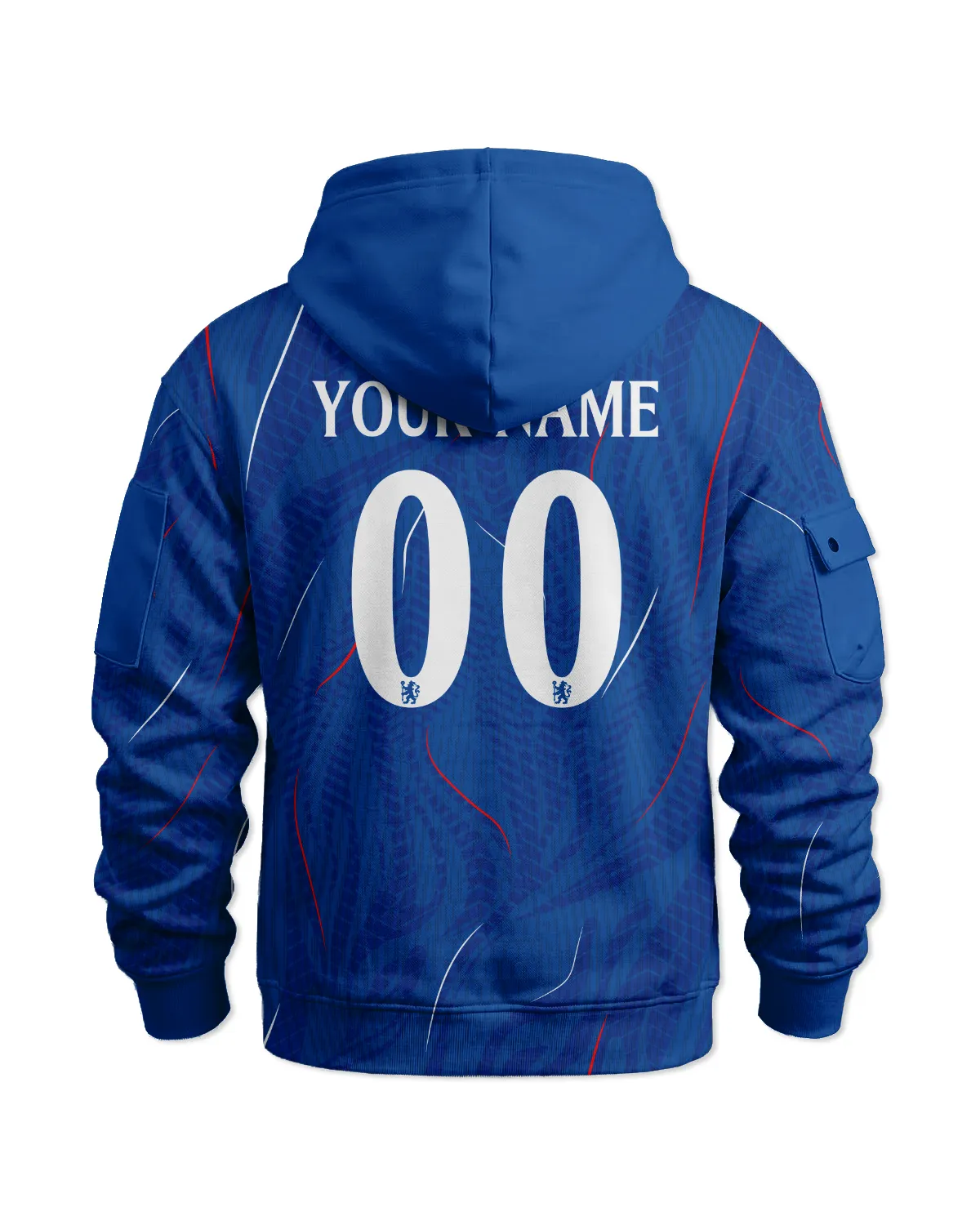 Chelsea Concept Kits Hoodie Half Zipper All Over Prints - Gift for Chelsea Fans QTVA0104CHE04-HDF - Image 3