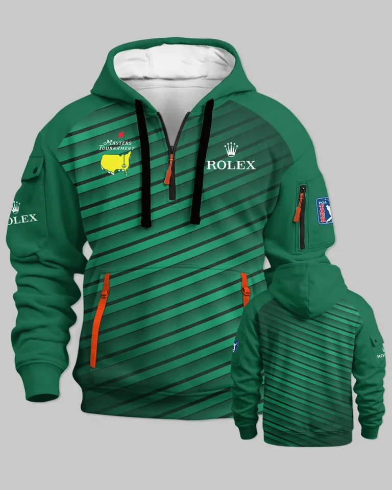 Rolex Masters Tournament Hoodie Half Zipper All Over Prints - Gift for Golf Fans QTMT010426A1ROX-HDF