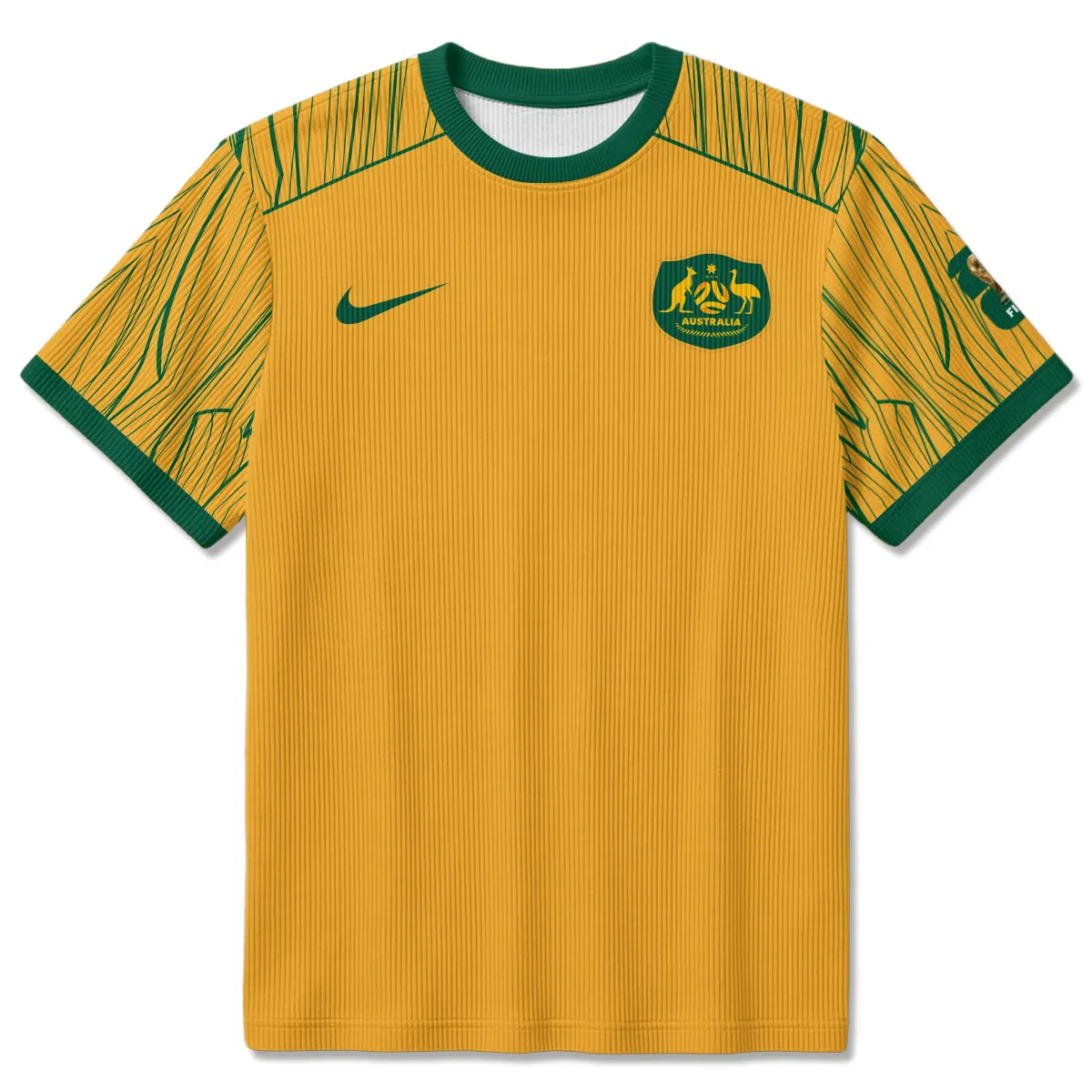 Australia Concept Jersey Unisex Classic Logo Ribbed T-Shirt All Over Prints - Gift for Australia Fans QTAU030426A4-RTS - Image 2