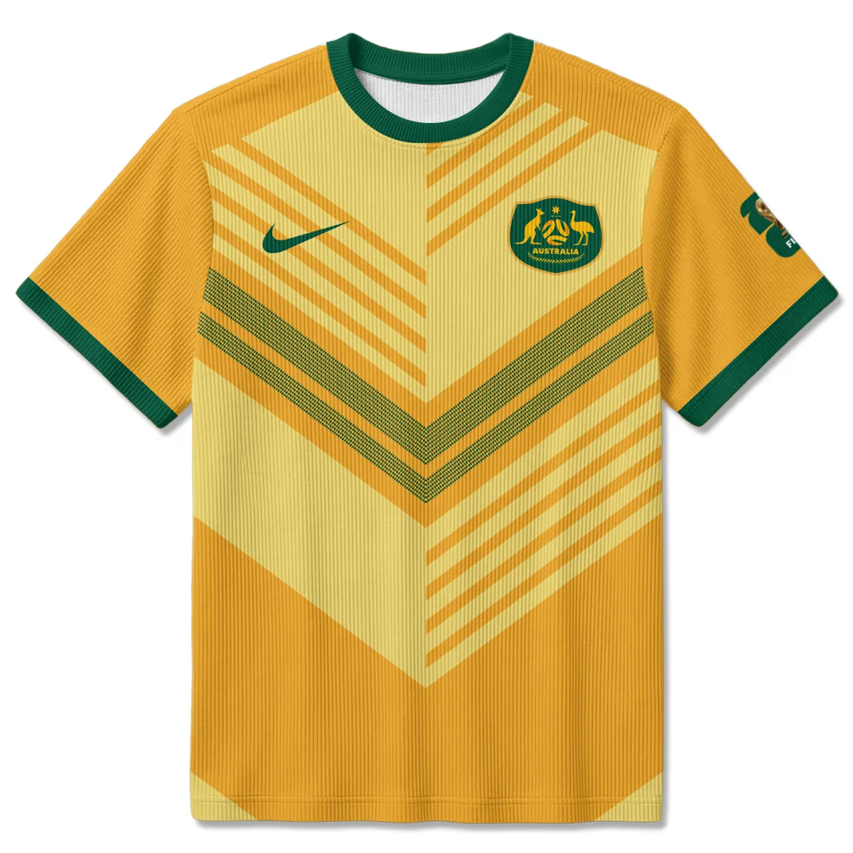 Australia Concept Jersey Unisex Classic Logo Ribbed T-Shirt All Over Prints - Gift for Australia Fans QTAU030426A5-RTS - Image 2