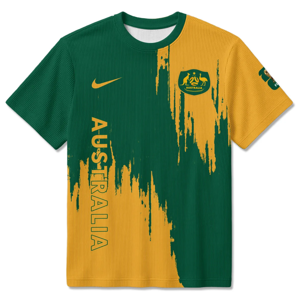 Australia Concept Jersey Unisex Classic Logo Ribbed T-Shirt All Over Prints - Gift for Australia Fans QTAU030426A6-RTS - Image 2