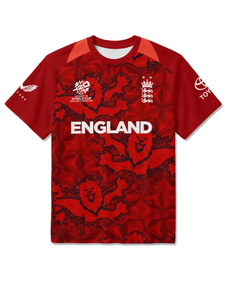 Cricket England 2026 Women's T20 World Cup Unisex Classic Logo Ribbed T-Shirt All Over Prints - Gift for England Fans QTCK020426ENGA1-RTS