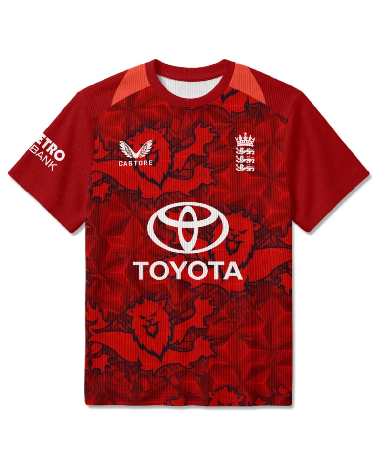 Cricket England 25/26 T20 Pro Unisex Classic Logo Ribbed T-Shirt All Over Prints - Gift for England Fans QTCK020426ENGA2-RTS