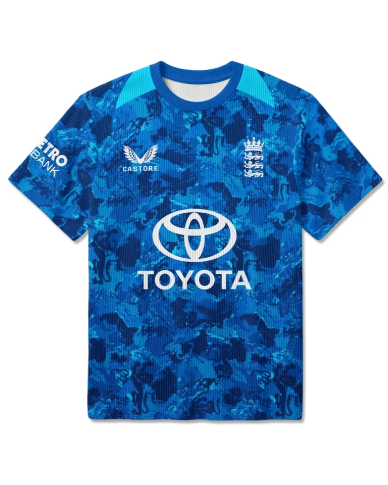 Cricket England 25/26 ODI Unisex Classic Logo Ribbed T-Shirt All Over Prints - Gift for England Fans QTCK020426ENGA4-RTS