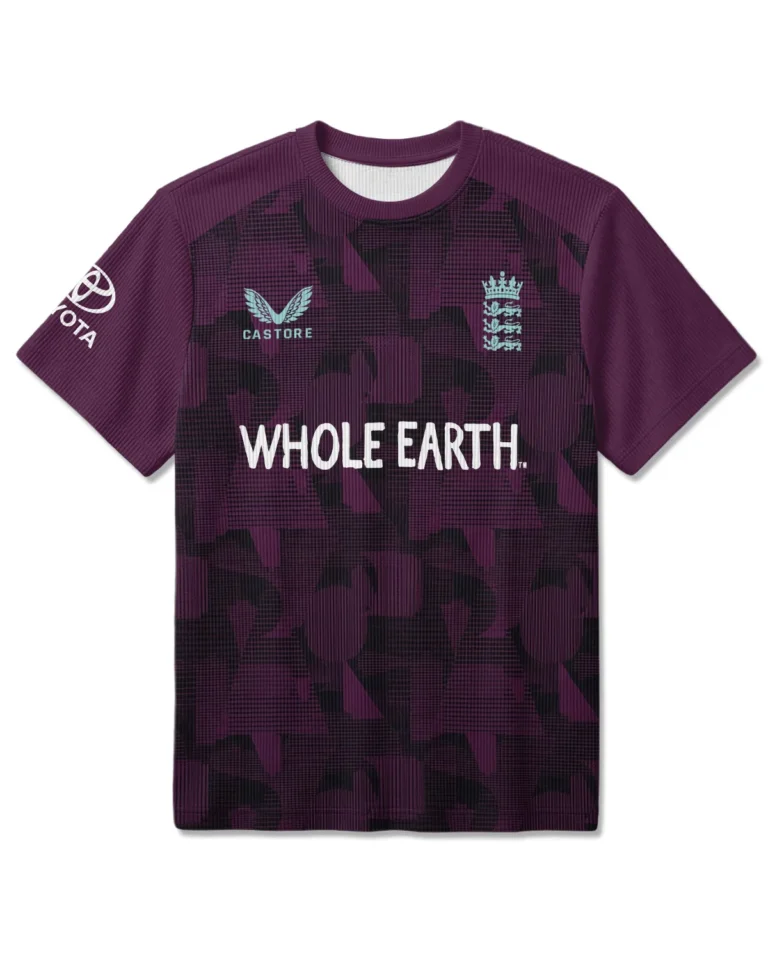 Cricket England 25/26 Pro Training Unisex Classic Logo Ribbed T-Shirt All Over Prints - Gift for England Fans QTCK020426ENGA6-RTS