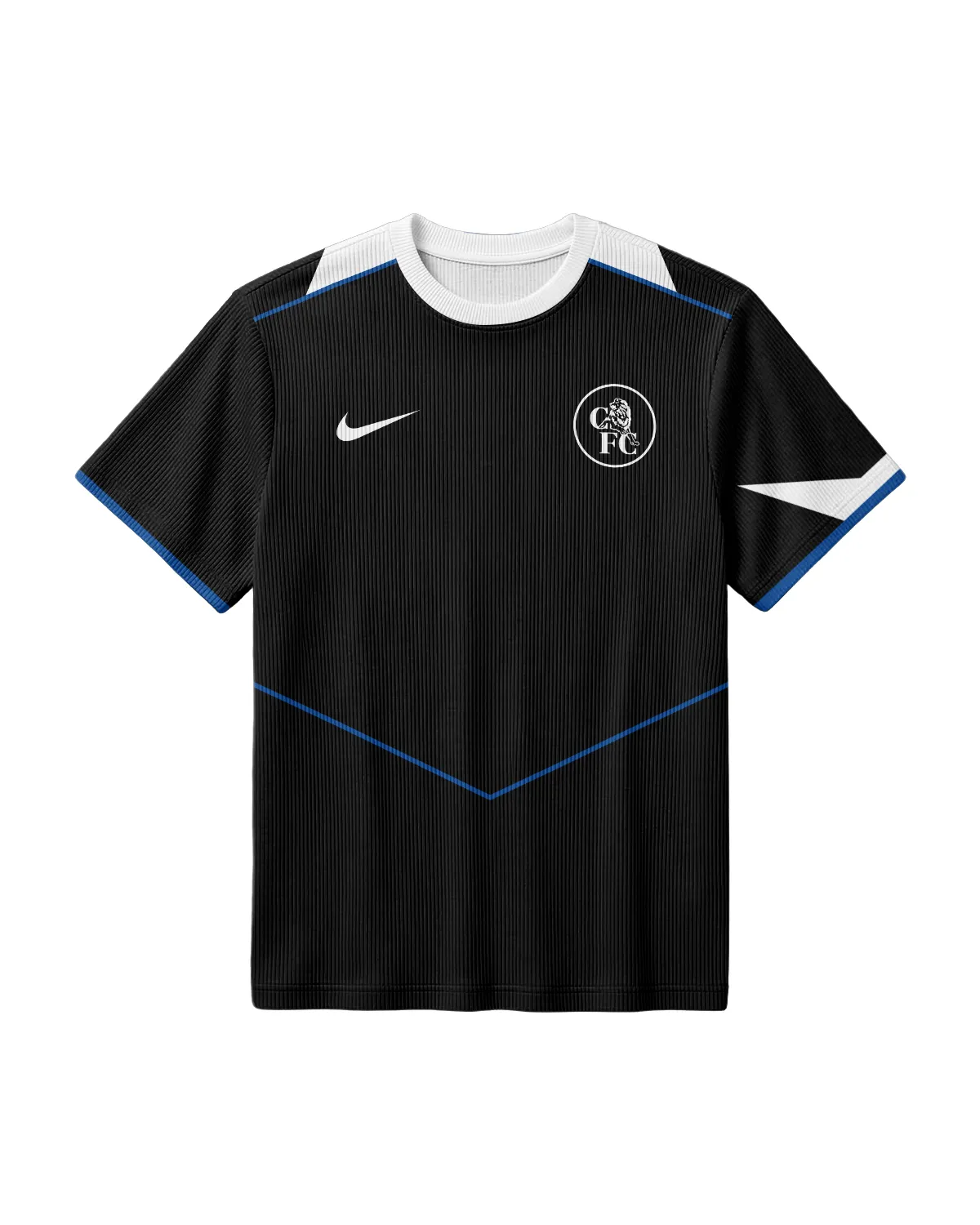 Chelsea Third Kit Unisex Classic Logo Ribbed T-Shirt All Over Prints - Gift for Chelsea Fans QTVA0104CHE01-RTS - Image 2
