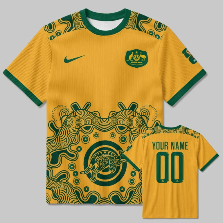 Australia Concept Jersey Unisex Classic Logo Ribbed T-Shirt All Over Prints - Gift for Australia Fans QTAU030426A3-RTS