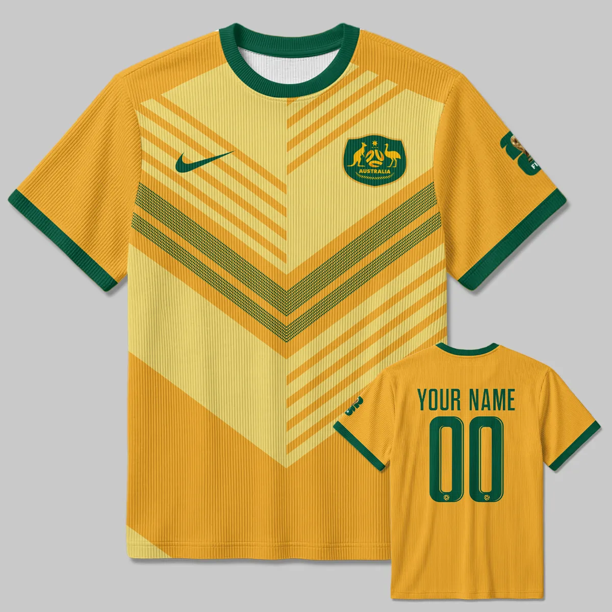 Australia Concept Jersey Unisex Classic Logo Ribbed T-Shirt All Over Prints - Gift for Australia Fans QTAU030426A5-RTS