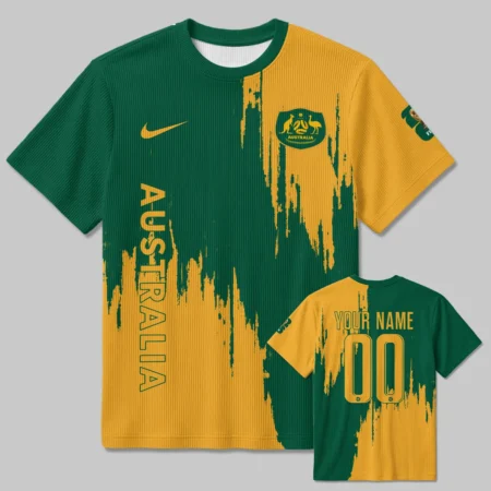 Australia Concept Jersey Unisex Classic Logo Ribbed T-Shirt All Over Prints - Gift for Australia Fans QTAU030426A6-RTS