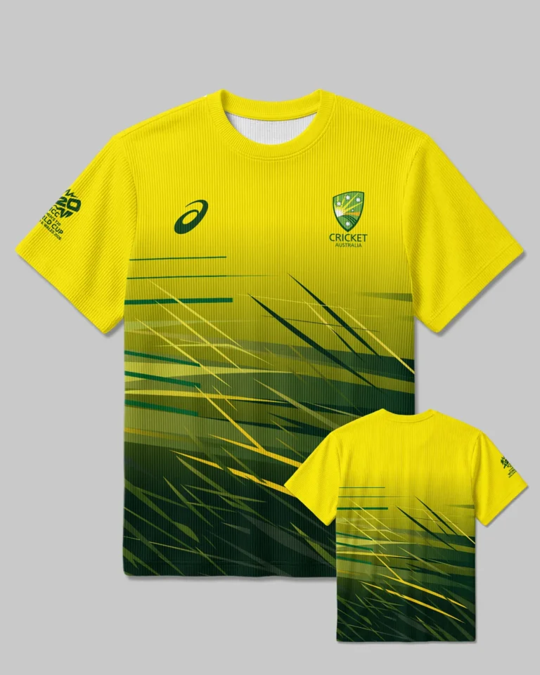 Cricket Australia 2026 Women's T20 World Cup Unisex Classic Logo Ribbed T-Shirt All Over Prints - Gift for Australia Fans QTCK010426A2-RTS