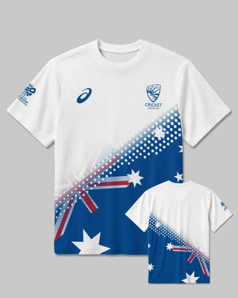 Cricket Australia 2026 Women's T20 World Cup Unisex Classic Logo Ribbed T-Shirt All Over Prints - Gift for Australia Fans QTCK010426A3-RTS
