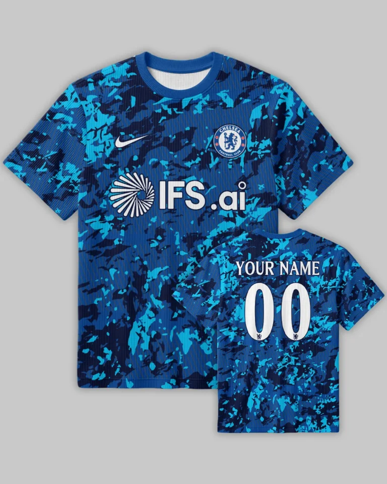 Chelsea Concept Kits Unisex Classic Logo Ribbed T-Shirt All Over Prints - Gift for Chelsea Fans QTVA0104CHE02-RTS