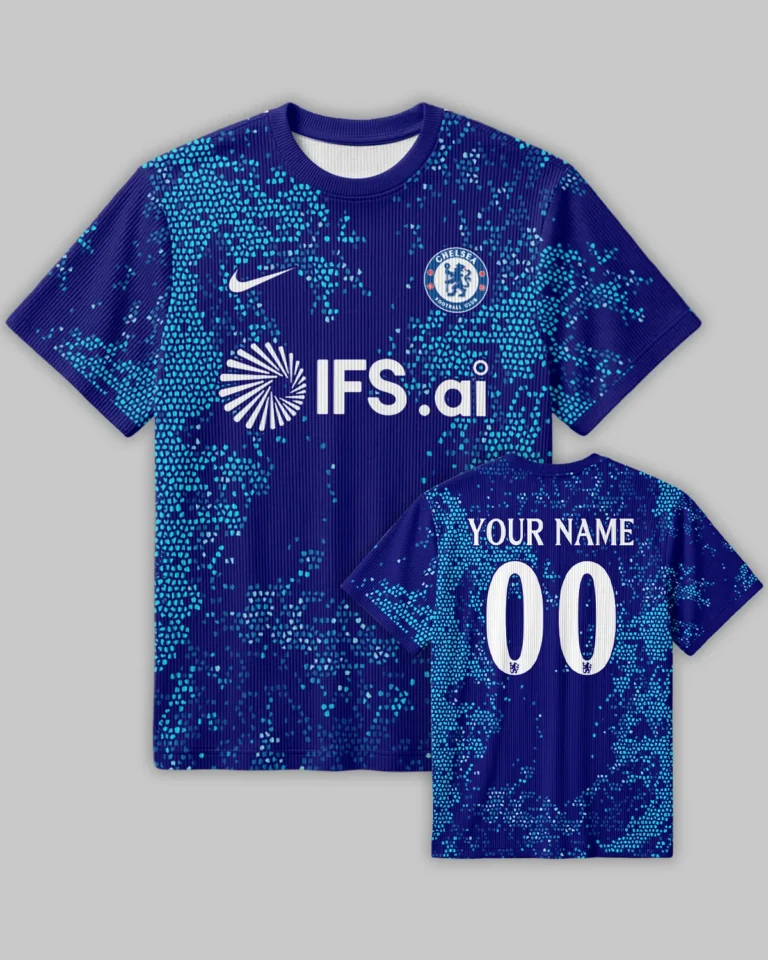 Chelsea Concept Kits Unisex Classic Logo Ribbed T-Shirt All Over Prints - Gift for Chelsea Fans QTVA0104CHE03-RTS