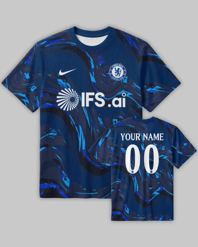 Chelsea Concept Kits Unisex Classic Logo Ribbed T-Shirt All Over Prints - Gift for Chelsea Fans QTVA0104CHE06-RTS