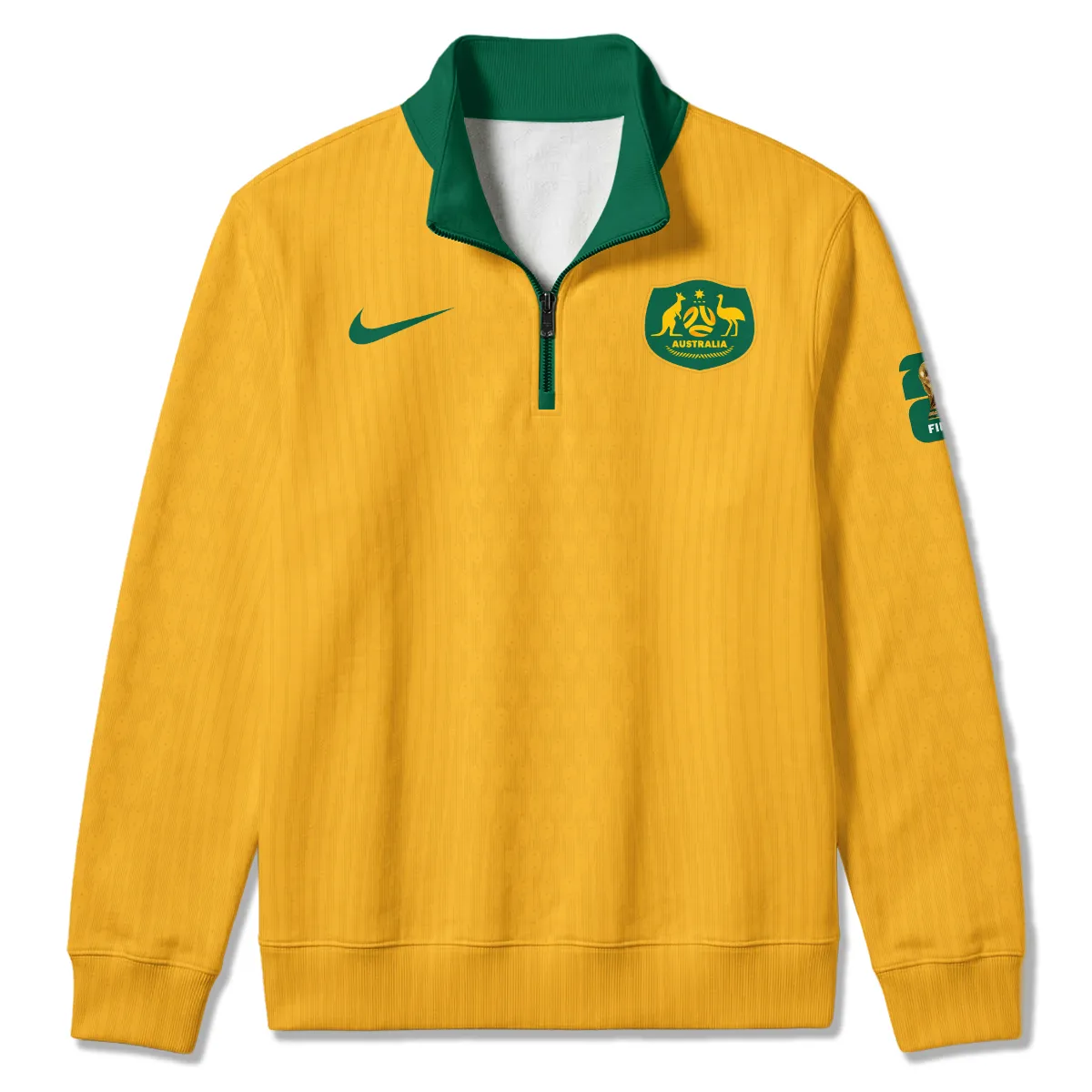 Australia Match Home 2026/27Jersey Quarter Zip Sweatshirt All Over Prints - Gift for Australia Fans QTAU030426A1-QTZ - Image 2