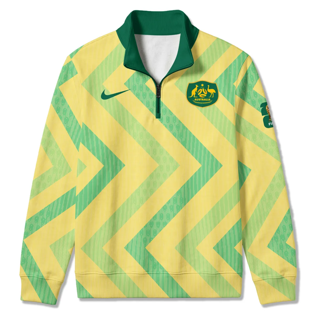 Australia Concept Jersey Quarter Zip Sweatshirt All Over Prints - Gift for Australia Fans QTAU030426A2-QTZ - Image 2