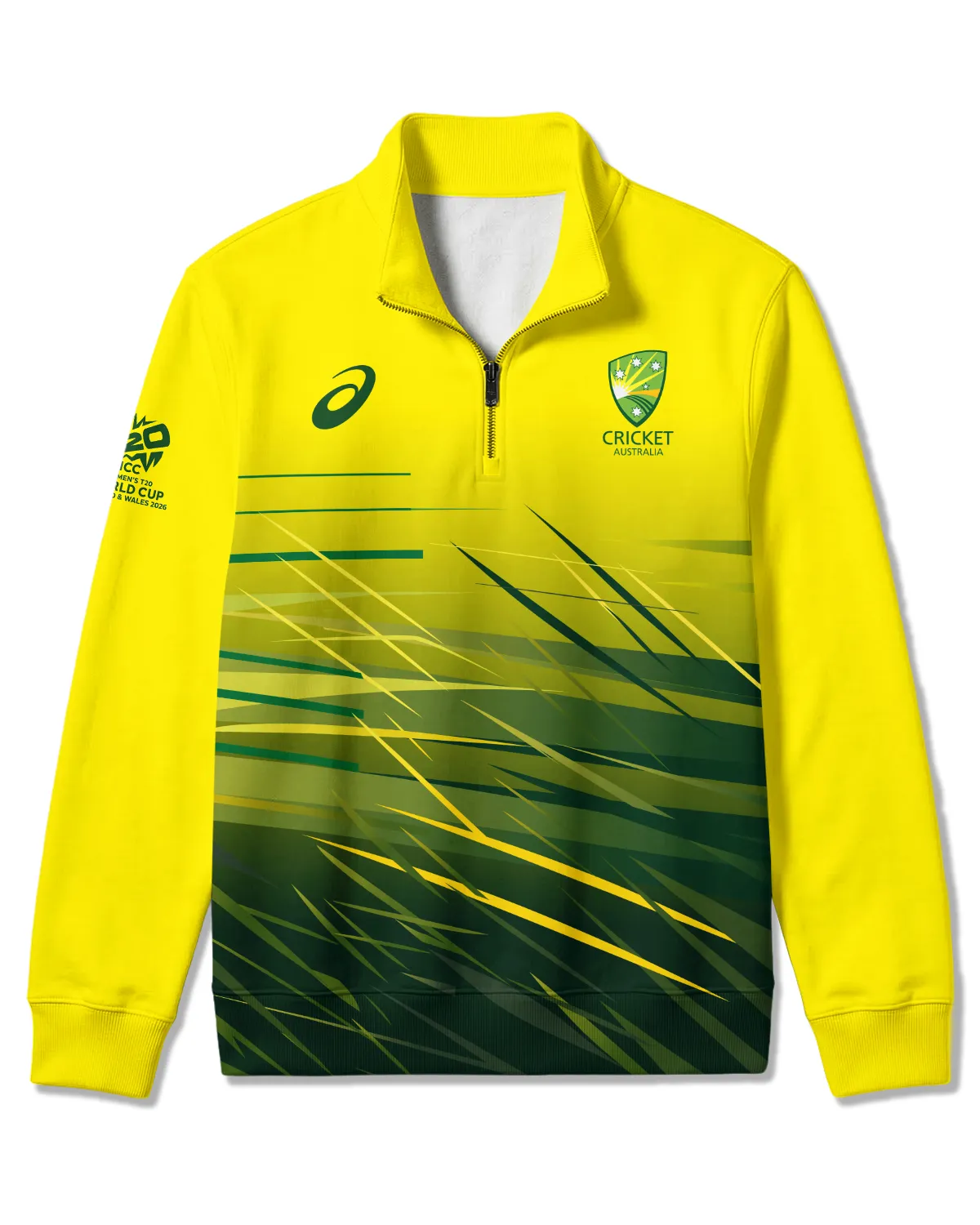 Cricket Australia 2026 Women's T20 World Cup Quarter Zip Sweatshirt All Over Prints - Gift for Australia Fans QTCK010426A2-QTZ - Image 2