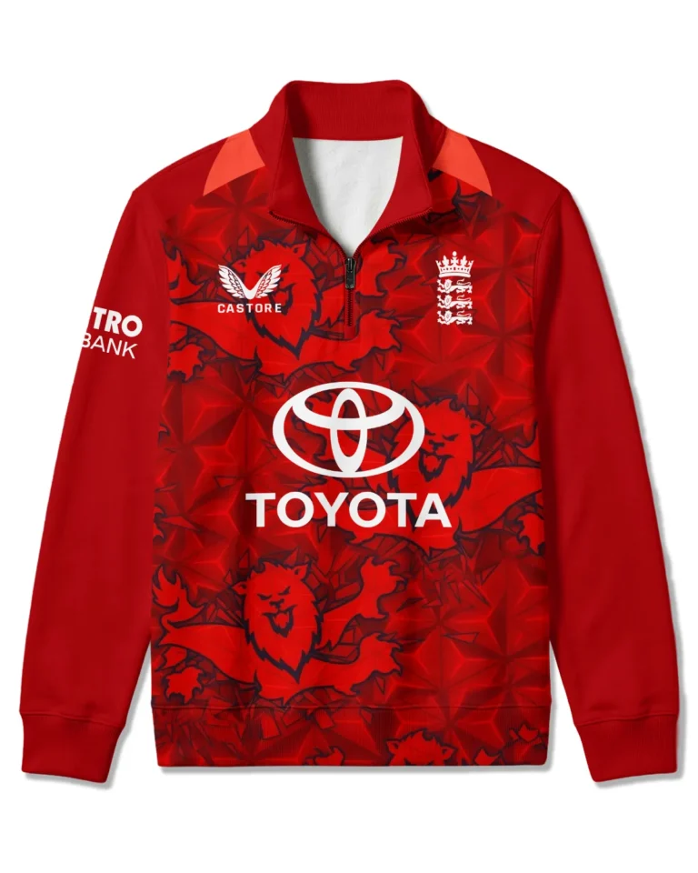 Cricket England 25/26 T20 Pro Quarter Zip Sweatshirt All Over Prints - Gift for England Fans QTCK020426ENGA2-QTZ