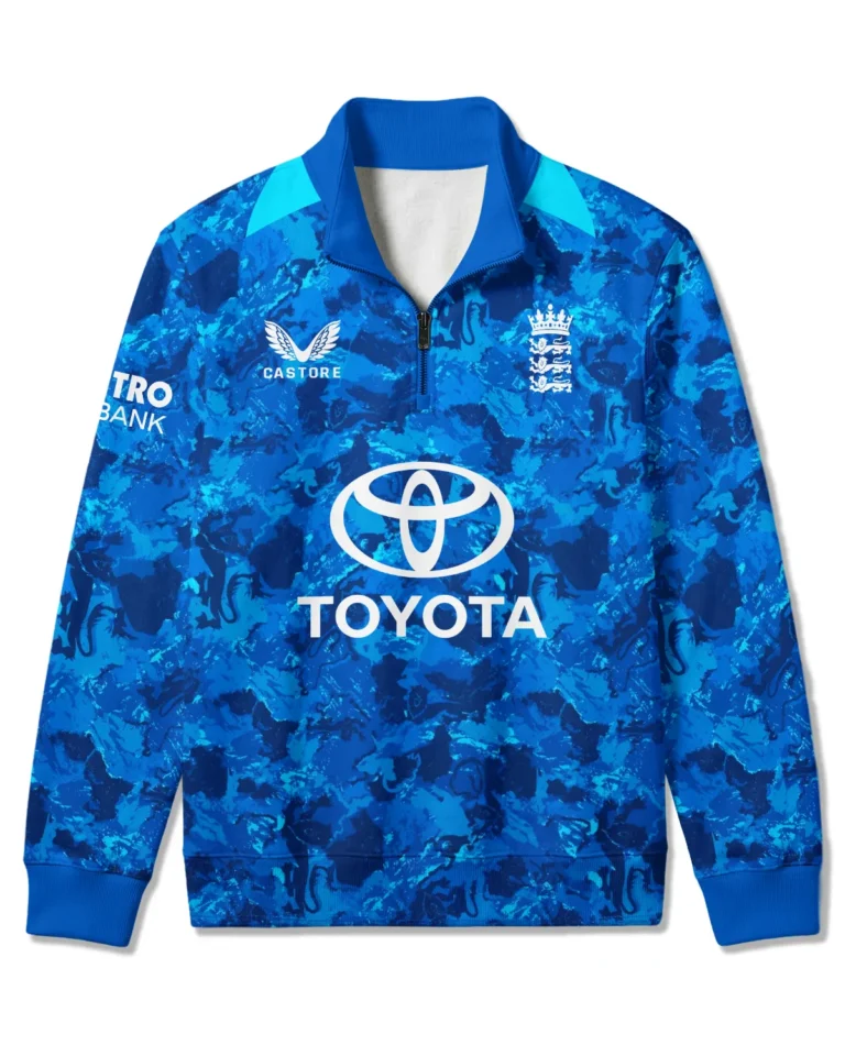 Cricket England 25/26 ODI Quarter Zip Sweatshirt All Over Prints - Gift for England Fans QTCK020426ENGA4-QTZ
