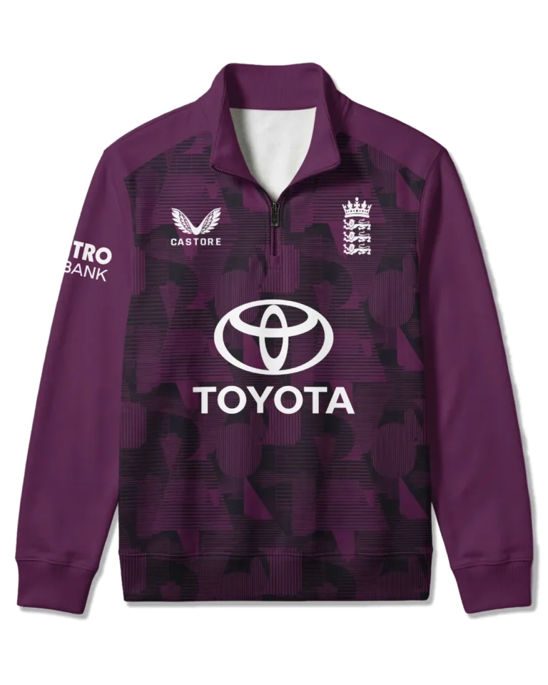 Cricket England 2026 Women's T20 World Cup Quarter Zip Sweatshirt All Over Prints - Gift for England Fans QTCK020426ENGA5-QTZ