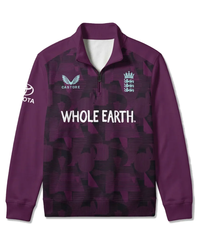 Cricket England 25/26 Pro Training Quarter Zip Sweatshirt All Over Prints - Gift for England Fans QTCK020426ENGA6-QTZ
