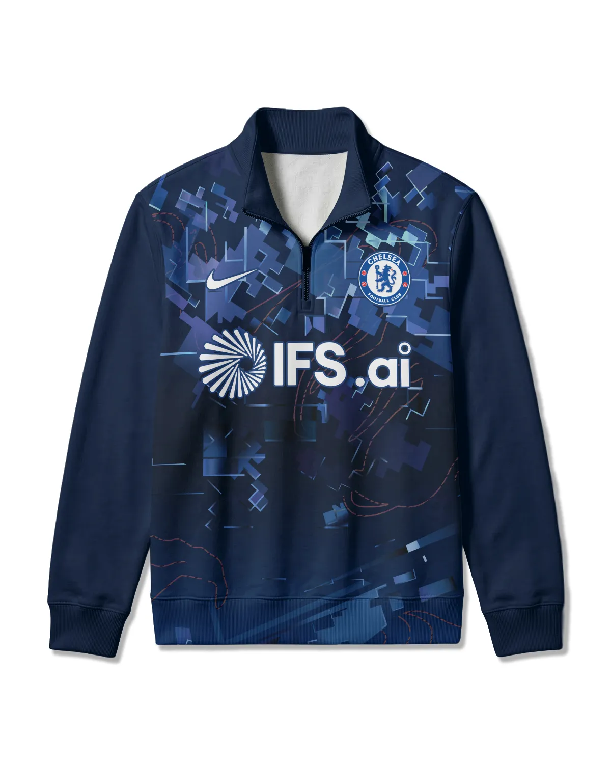 Chelsea Concept Kits Quarter Zip Sweatshirt All Over Prints - Gift for Chelsea Fans QTVA0104CHE05-QTZ - Image 2
