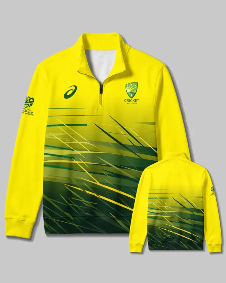 Cricket Australia 2026 Women's T20 World Cup Quarter Zip Sweatshirt All Over Prints - Gift for Australia Fans QTCK010426A2-QTZ