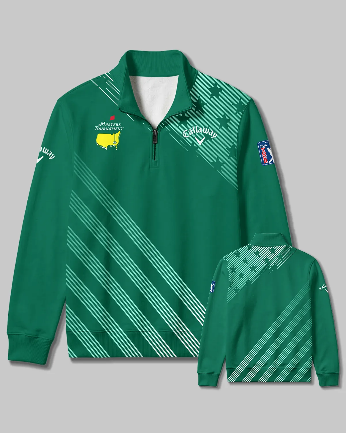 Callaway Masters Tournament Quarter Zip Sweatshirt All Over Prints - Gift for Golf Fans QTMT010426A2CLW-QTZ