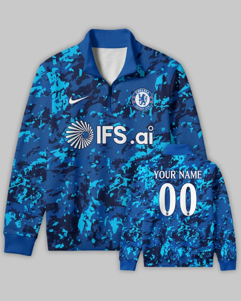 Chelsea Concept Kits Quarter Zip Sweatshirt All Over Prints - Gift for Chelsea Fans QTVA0104CHE02-QTZ