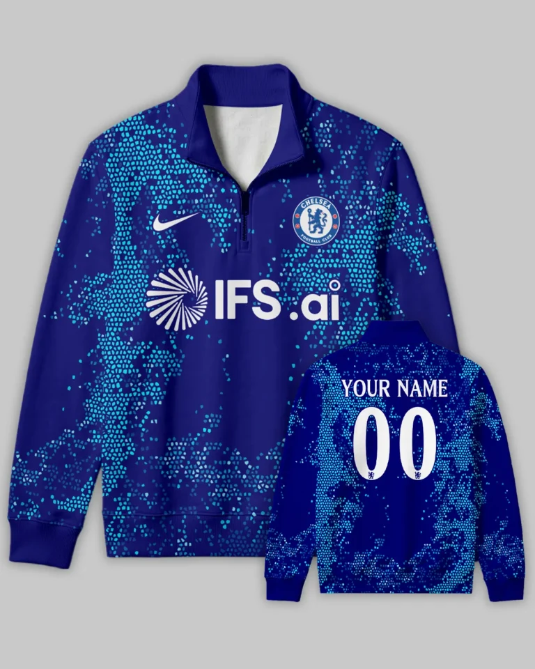Chelsea Concept Kits Quarter Zip Sweatshirt All Over Prints - Gift for Chelsea Fans QTVA0104CHE03-QTZ
