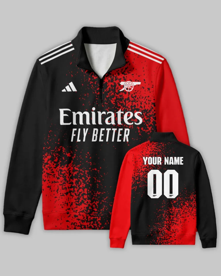Arsenal Concept Kits Quarter Zip Sweatshirt All Over Prints - Gift for Arsenal Fans QTVA3003ARS08-QTZ