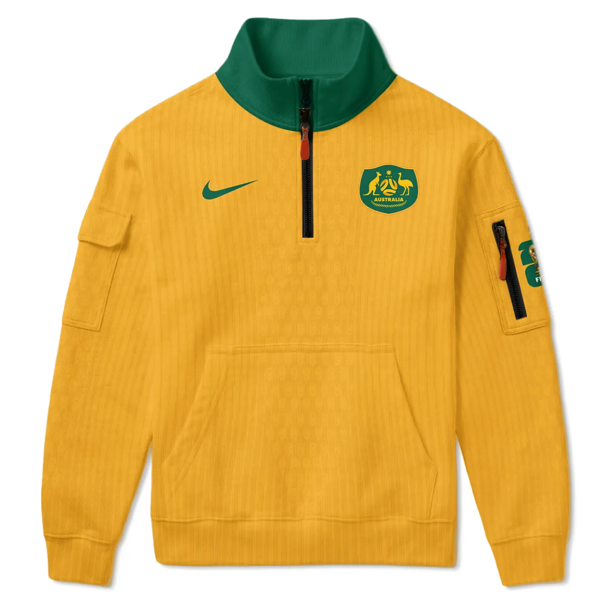 Australia Match Home 2026/27Jersey Sweatshirt Zipper All Over Prints - Gift for Australia Fans QTAU030426A1-SHZ - Image 2