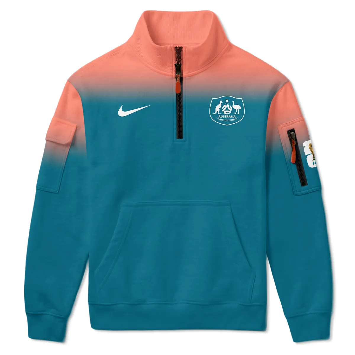 Australia Match Away 2026/27Jersey Sweatshirt Zipper All Over Prints - Gift for Australia Fans QTAU030426A7-SHZ - Image 2