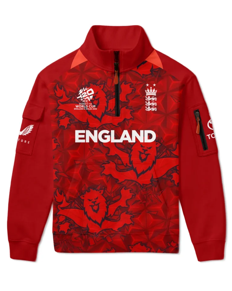 Cricket England 2026 Women's T20 World Cup Sweatshirt Zipper All Over Prints - Gift for England Fans QTCK020426ENGA1-SHZ