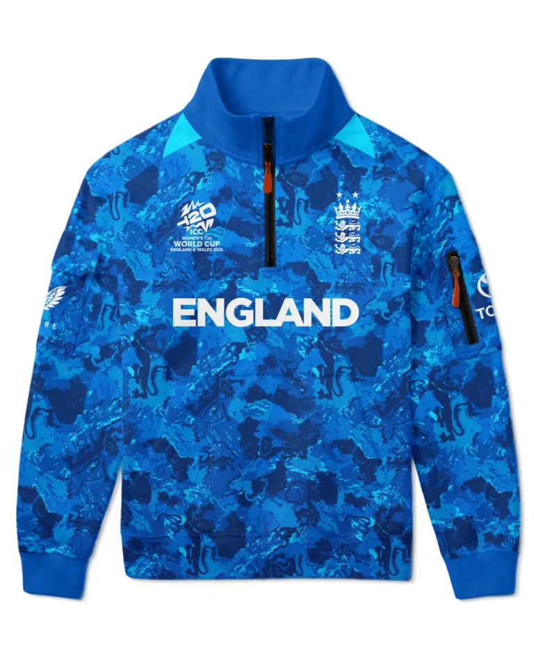 Cricket England 2026 Women's T20 World Cup Sweatshirt Zipper All Over Prints - Gift for England Fans QTCK020426ENGA3-SHZ
