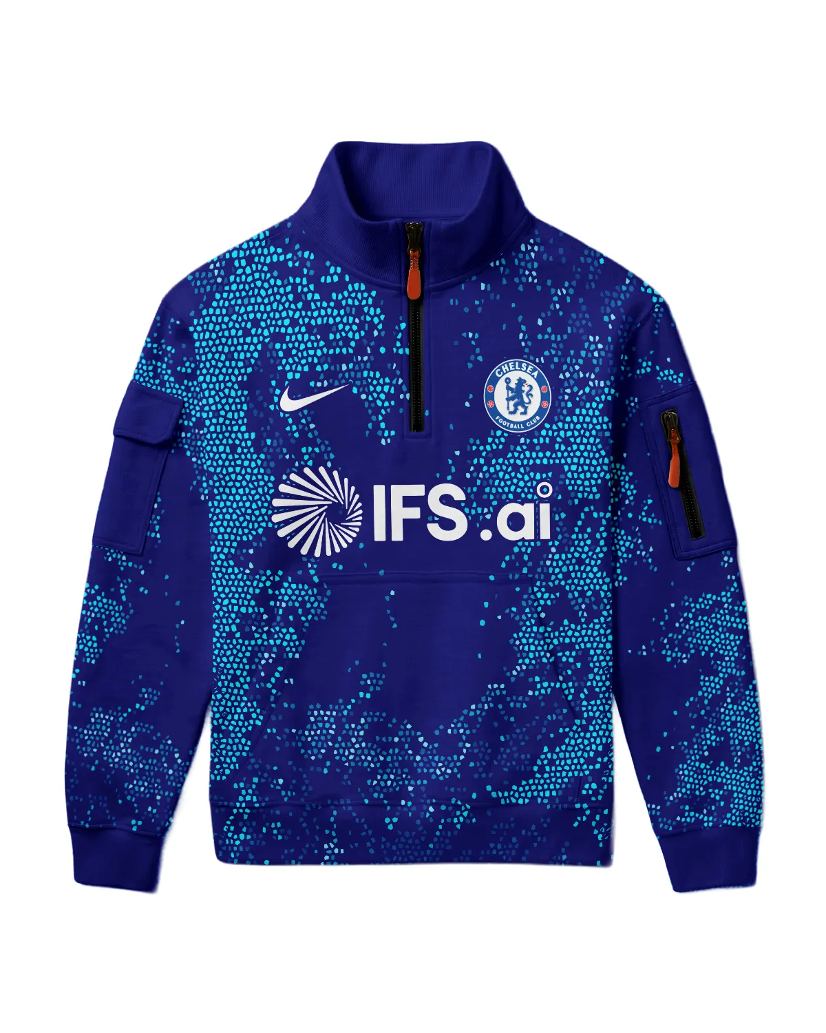 Chelsea Concept Kits Sweatshirt Zipper All Over Prints - Gift for Chelsea Fans QTVA0104CHE03-SHZ - Image 2