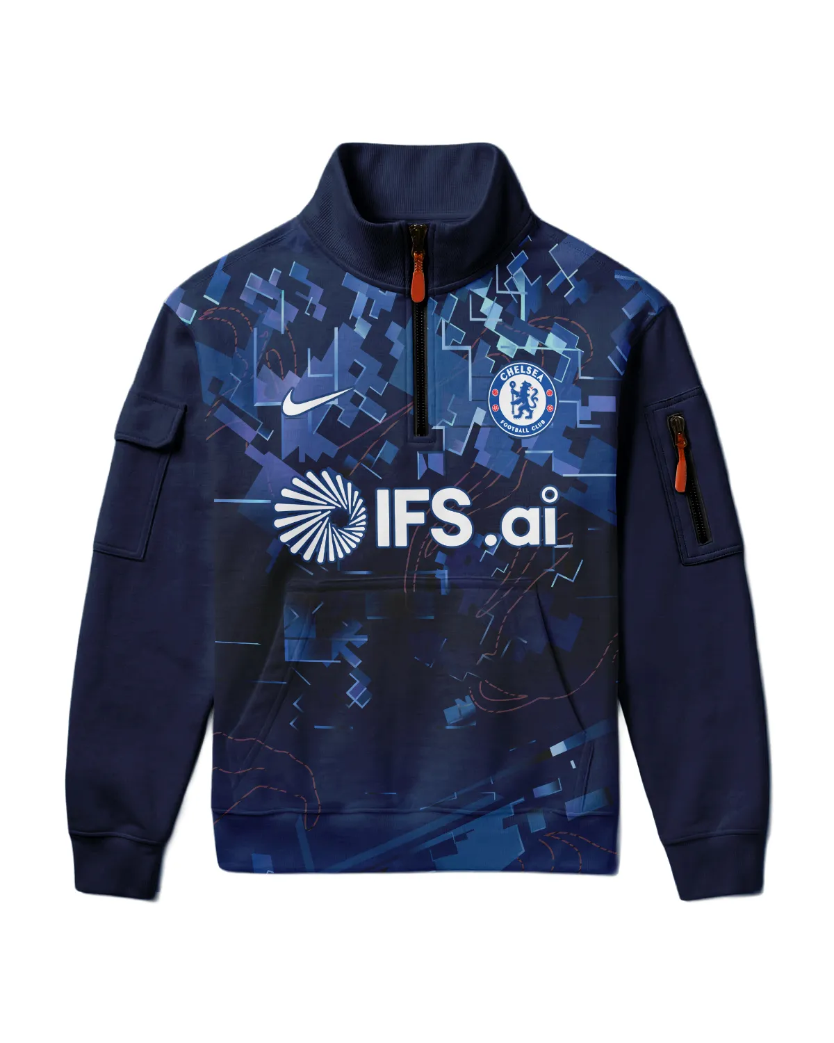 Chelsea Concept Kits Sweatshirt Zipper All Over Prints - Gift for Chelsea Fans QTVA0104CHE05-SHZ - Image 2