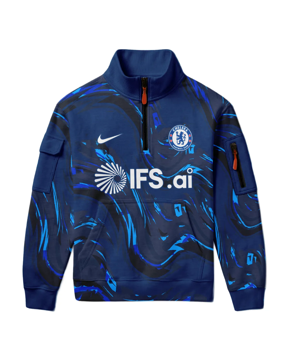 Chelsea Concept Kits Sweatshirt Zipper All Over Prints - Gift for Chelsea Fans QTVA0104CHE06-SHZ - Image 2