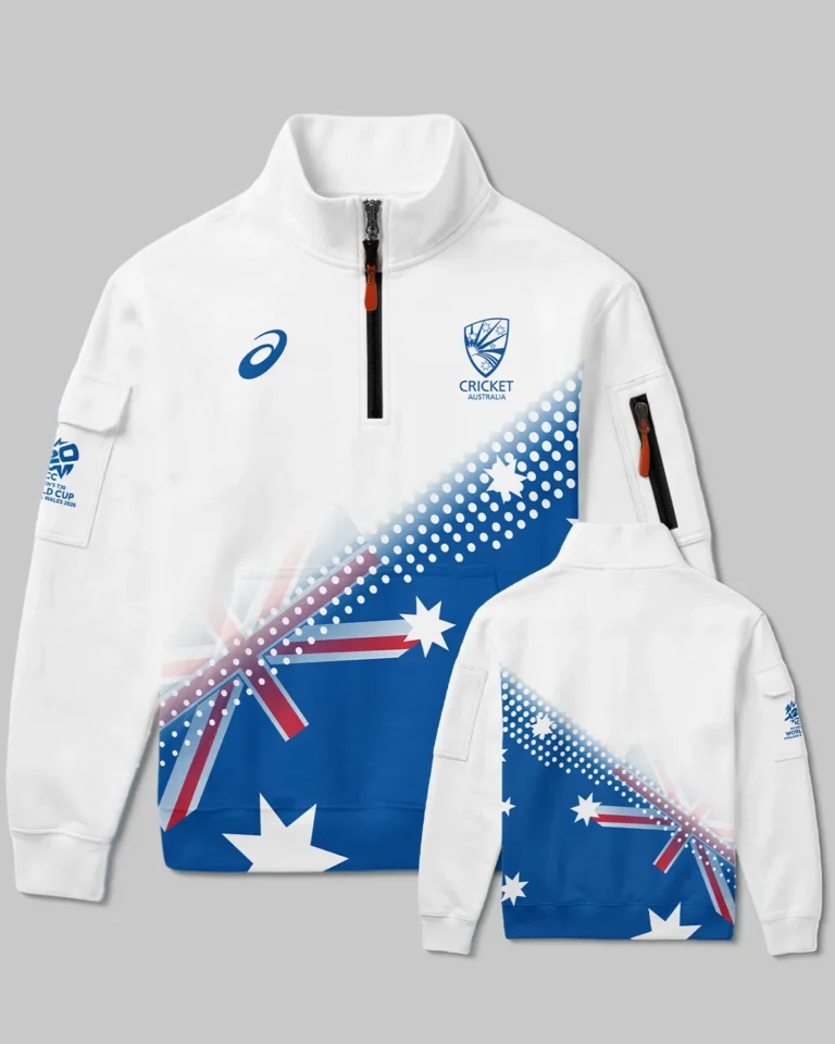 Cricket Australia 2026 Women's T20 World Cup Sweatshirt Zipper All Over Prints - Gift for Australia Fans QTCK010426A3-SHZ