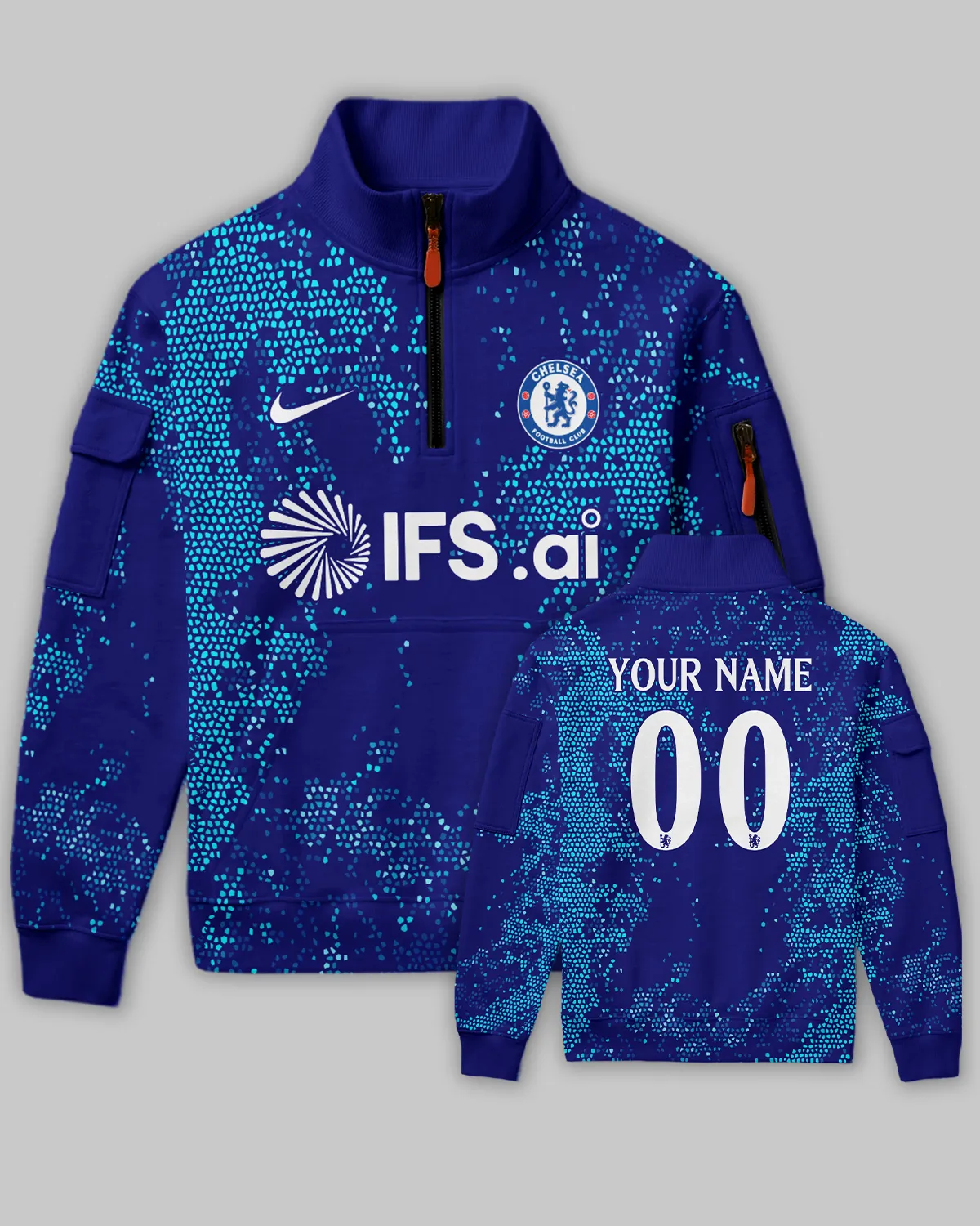 Chelsea Concept Kits Sweatshirt Zipper All Over Prints - Gift for Chelsea Fans QTVA0104CHE03-SHZ