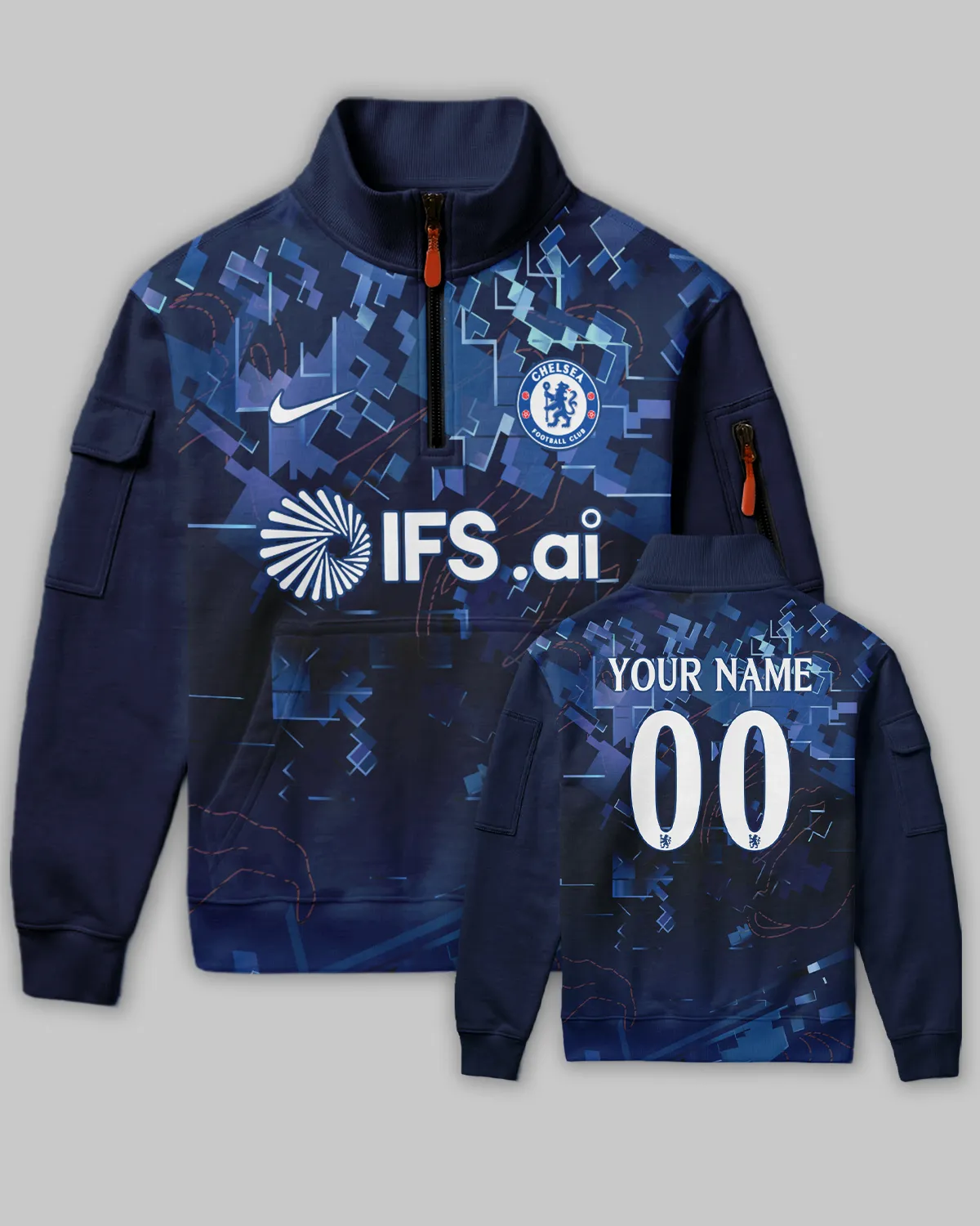 Chelsea Concept Kits Sweatshirt Zipper All Over Prints - Gift for Chelsea Fans QTVA0104CHE05-SHZ