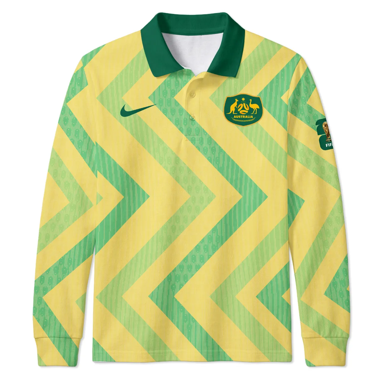 Australia Concept Jersey Long Polo All Over Prints - Gift for Australia Fans QTAU030426A2-LPL - Image 2