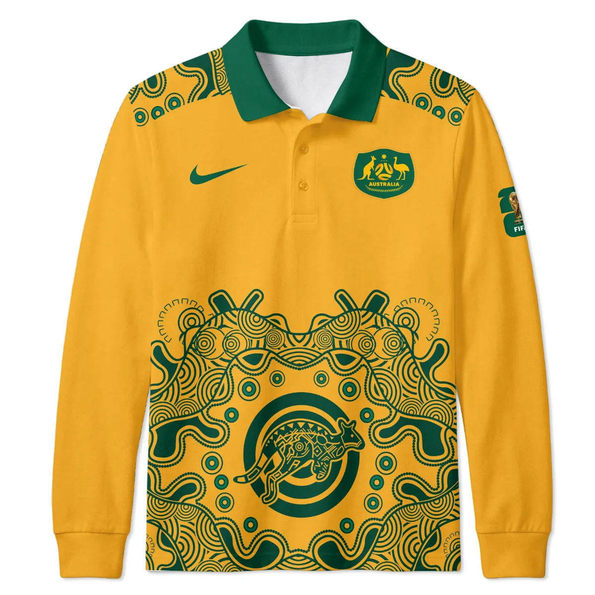 Australia Concept Jersey Long Polo All Over Prints - Gift for Australia Fans QTAU030426A3-LPL - Image 2