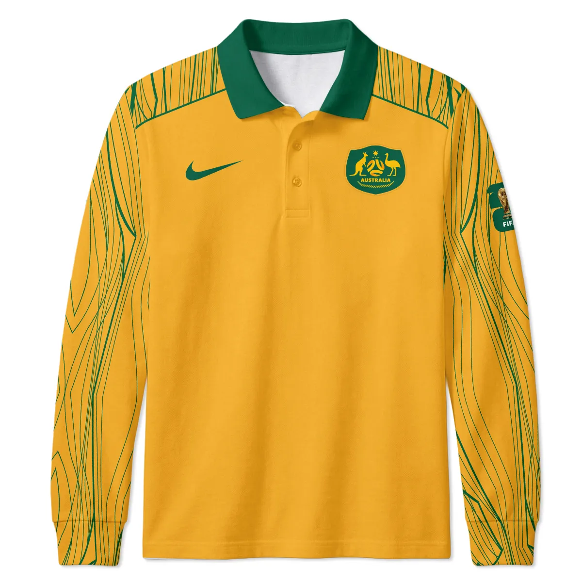 Australia Concept Jersey Long Polo All Over Prints - Gift for Australia Fans QTAU030426A4-LPL - Image 2