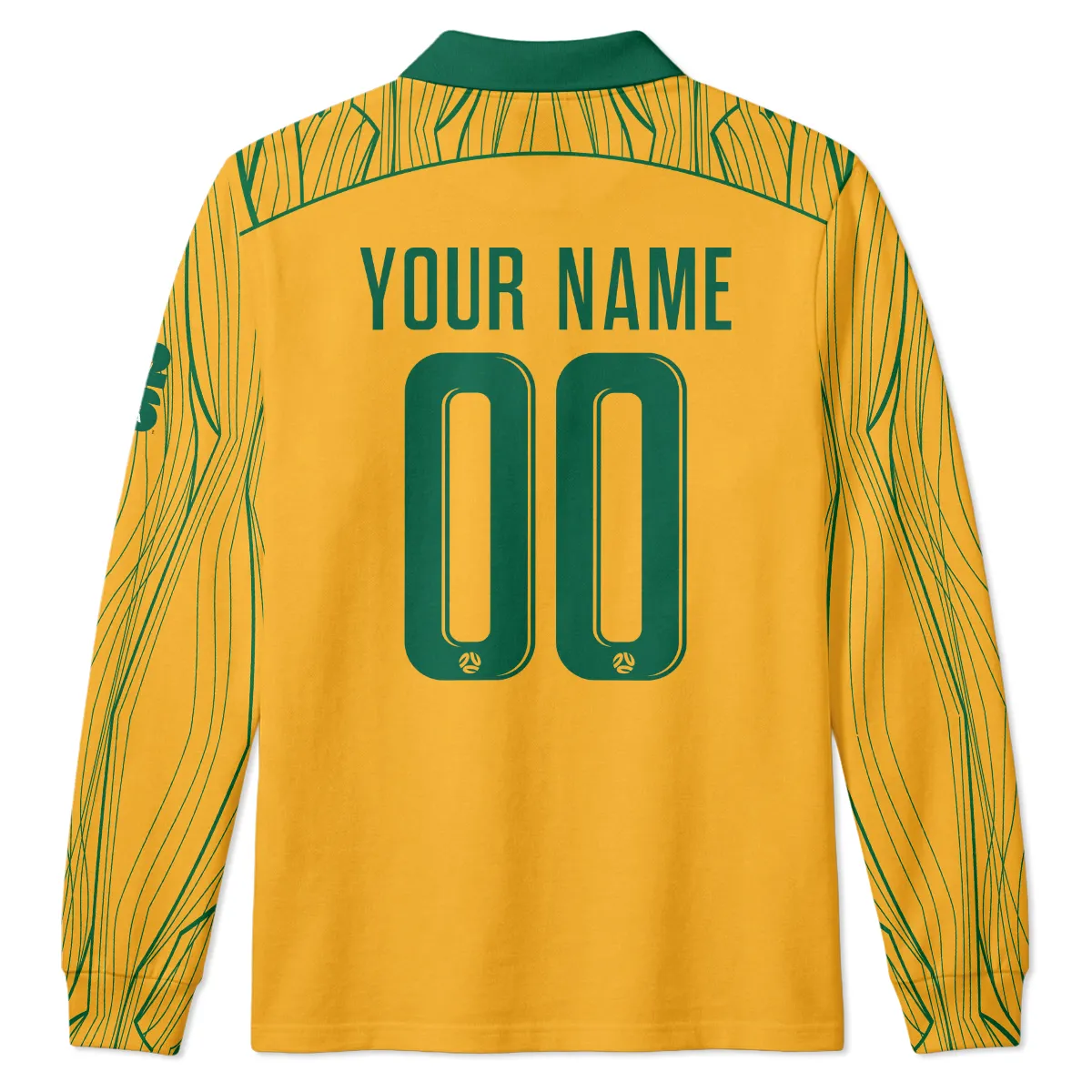 Australia Concept Jersey Long Polo All Over Prints - Gift for Australia Fans QTAU030426A4-LPL - Image 3