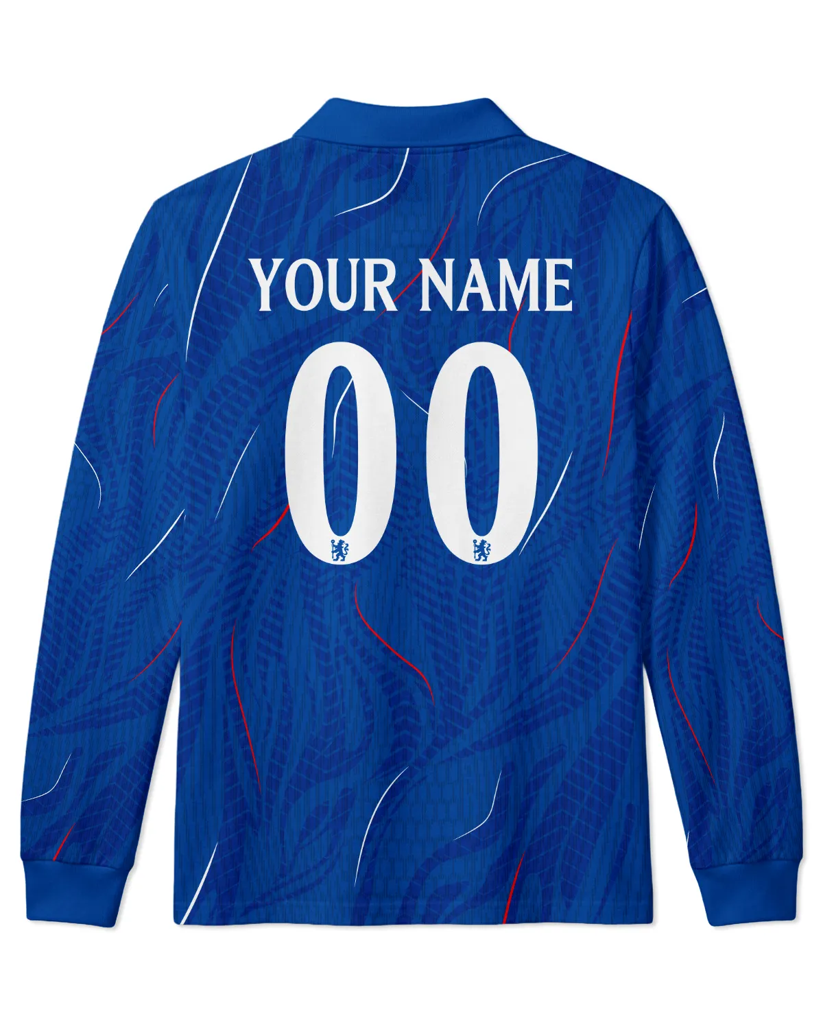 Chelsea Concept Kits Long Polo All Over Prints - Gift for Chelsea Fans QTVA0104CHE04-LPL - Image 3