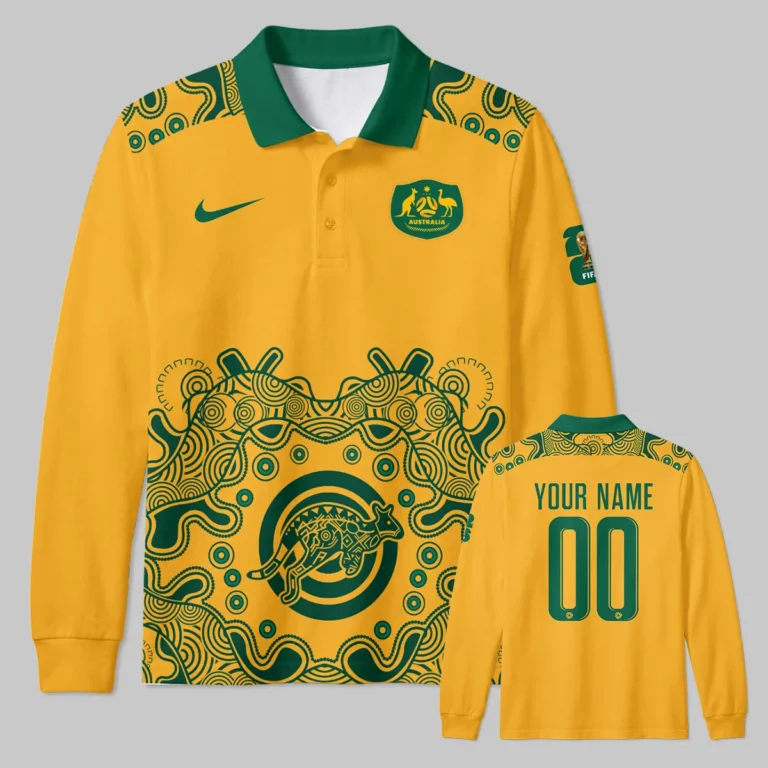 Australia Concept Jersey Long Polo All Over Prints - Gift for Australia Fans QTAU030426A3-LPL